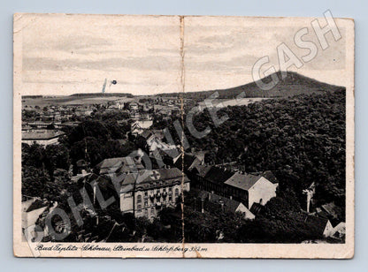 Pohlednice Teplice Šanov lázně 1945 (M12584)