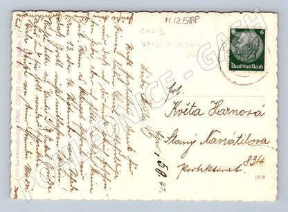 Pohlednice Valdštejnský dům Cheb arkády (M12588)