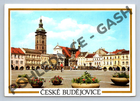 Pohlednice Č Budějovice Žižkovo náměstí 1986 (M126)