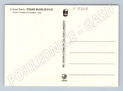 Pohlednice České Budějovice klášterní kostel (M12601)