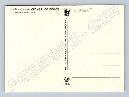 Pohlednice České Budějovice Rabenštejnská věž (M12605)