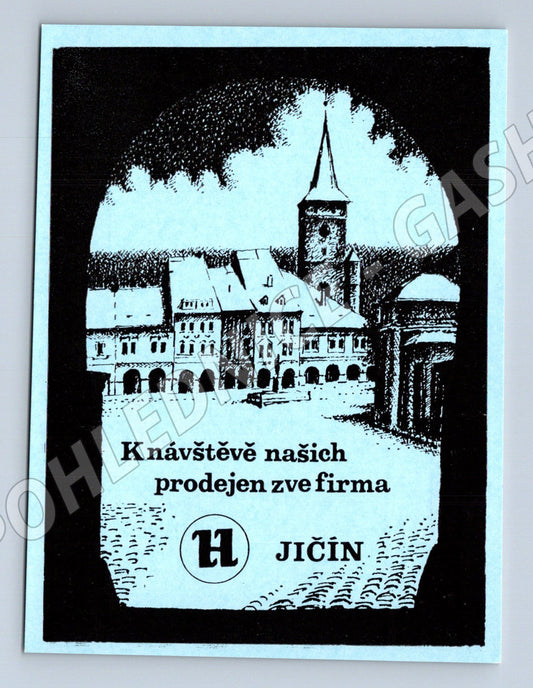 Pohlednice Jičín kresba Lubomír Štefka (M12612)