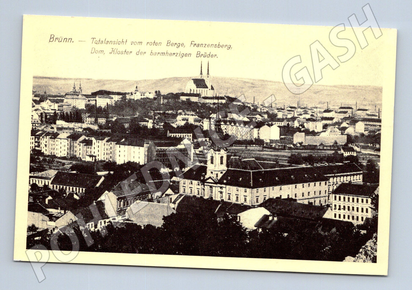 Pohlednice Brno panorama malý formát (M12618)