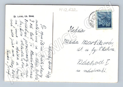 Pohlednice náměstí s trhem do 1950 (M12622)