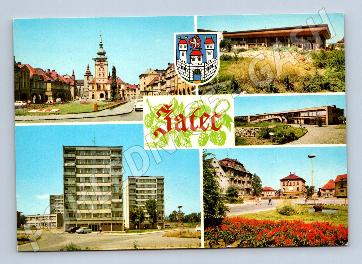 Pohlednice Žatec více pohledů 80. léta (M12623)