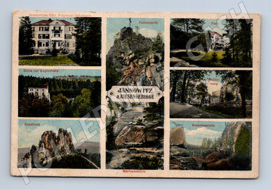 Pohlednice Jannowitz Krkonoše 1921 (M12645)