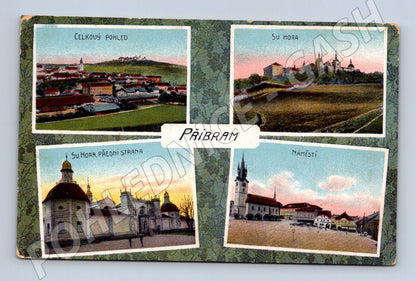 Pohlednice Příbram koláž malý formát (M12648)