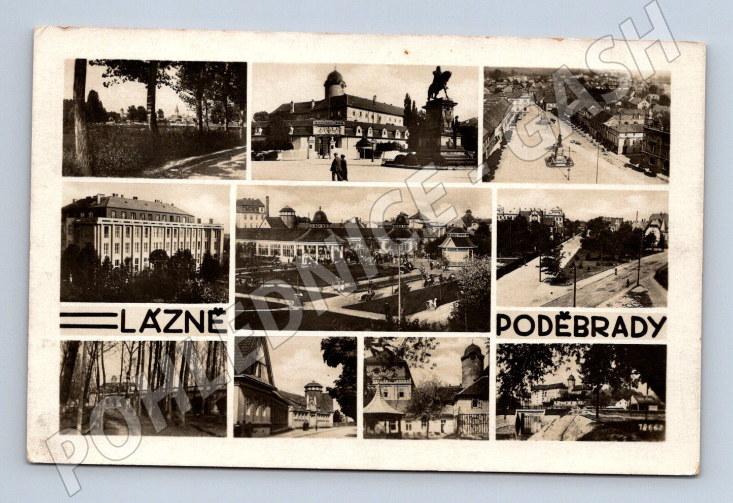 Pohlednice Poděbrady lázně koláž (M12657)