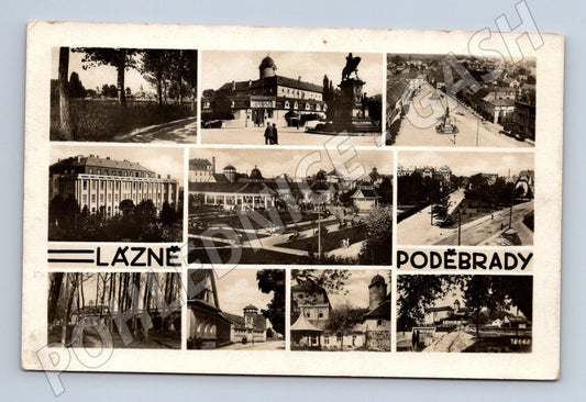 Pohlednice Poděbrady lázně koláž (M12657)