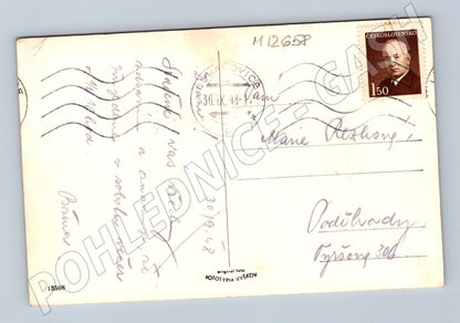 Pohlednice Luhačovice folklór 1948 (M12658)