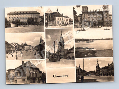 Pohlednice Chomutov koláž města (M12663)