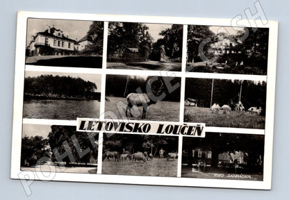 Pohlednice Loučeň letovisko koláž (M12666)