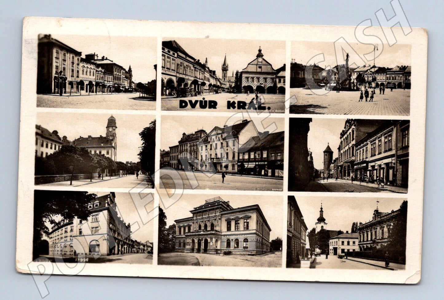 Pohlednice Dvůr Králové nad Labem koláž (M12670)