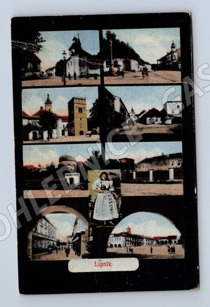 Pohlednice Lipník koláž (M12679)