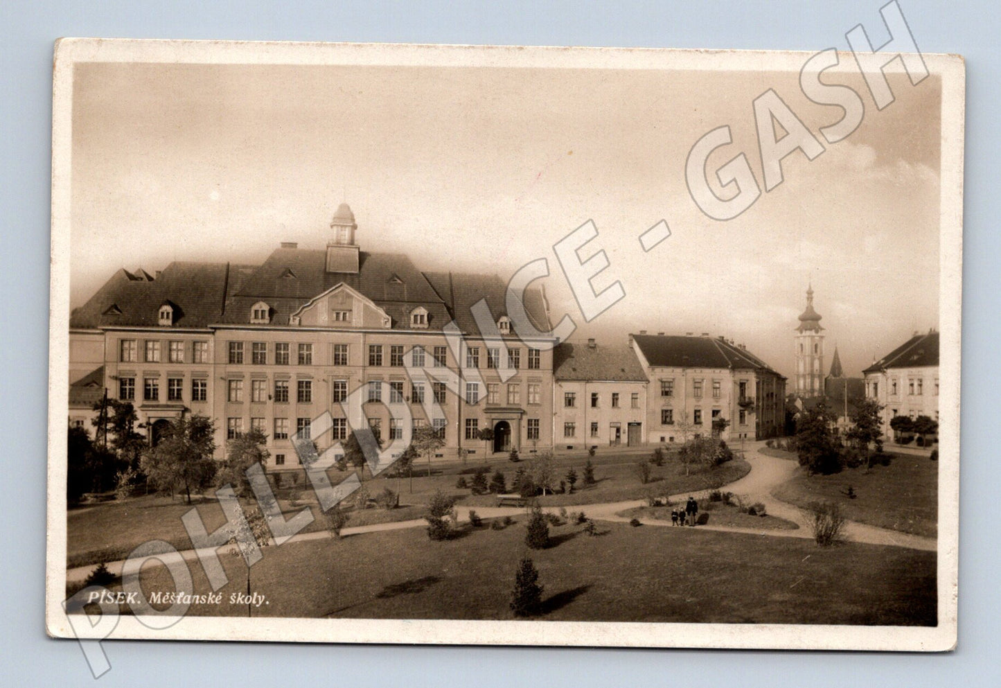 Pohlednice Písek měšťanské školy (M12685)