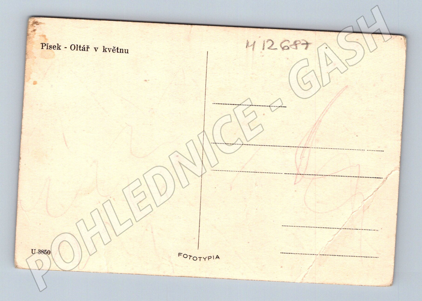 Pohlednice Písek oltář v květnu (M12687)