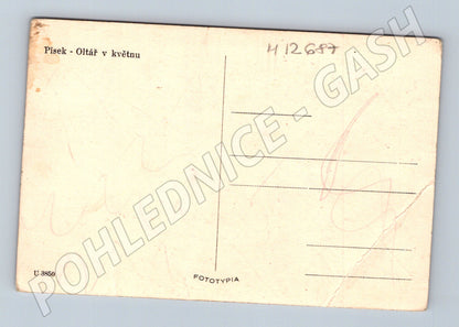 Pohlednice Písek oltář v květnu (M12687)