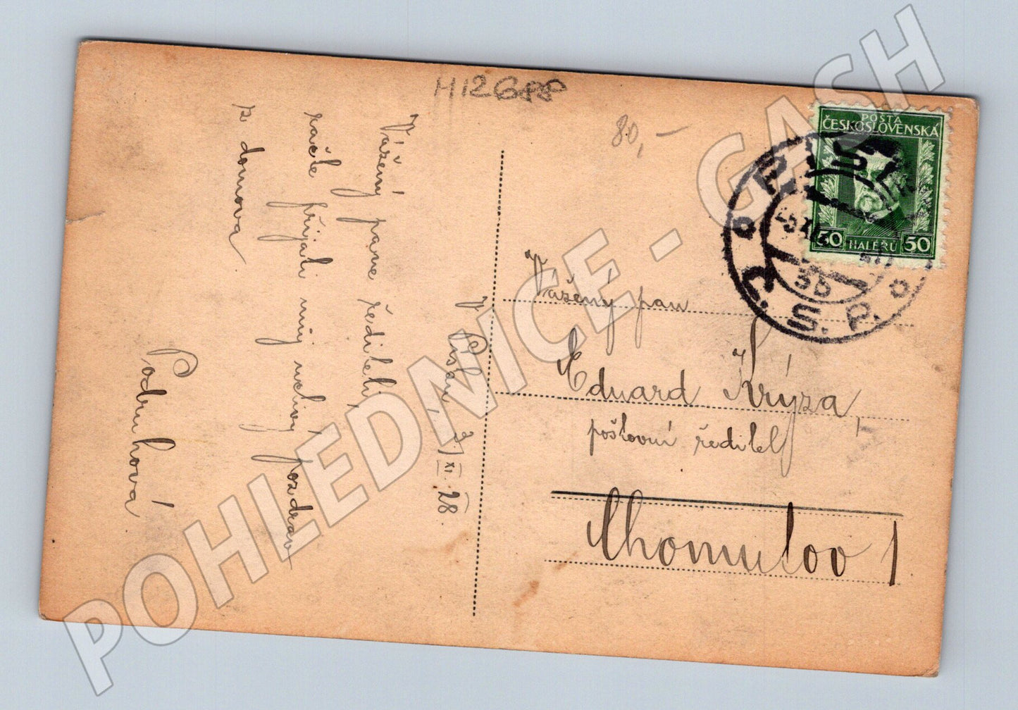 Pohlednice Písek Otava partie 1928 (M12688)