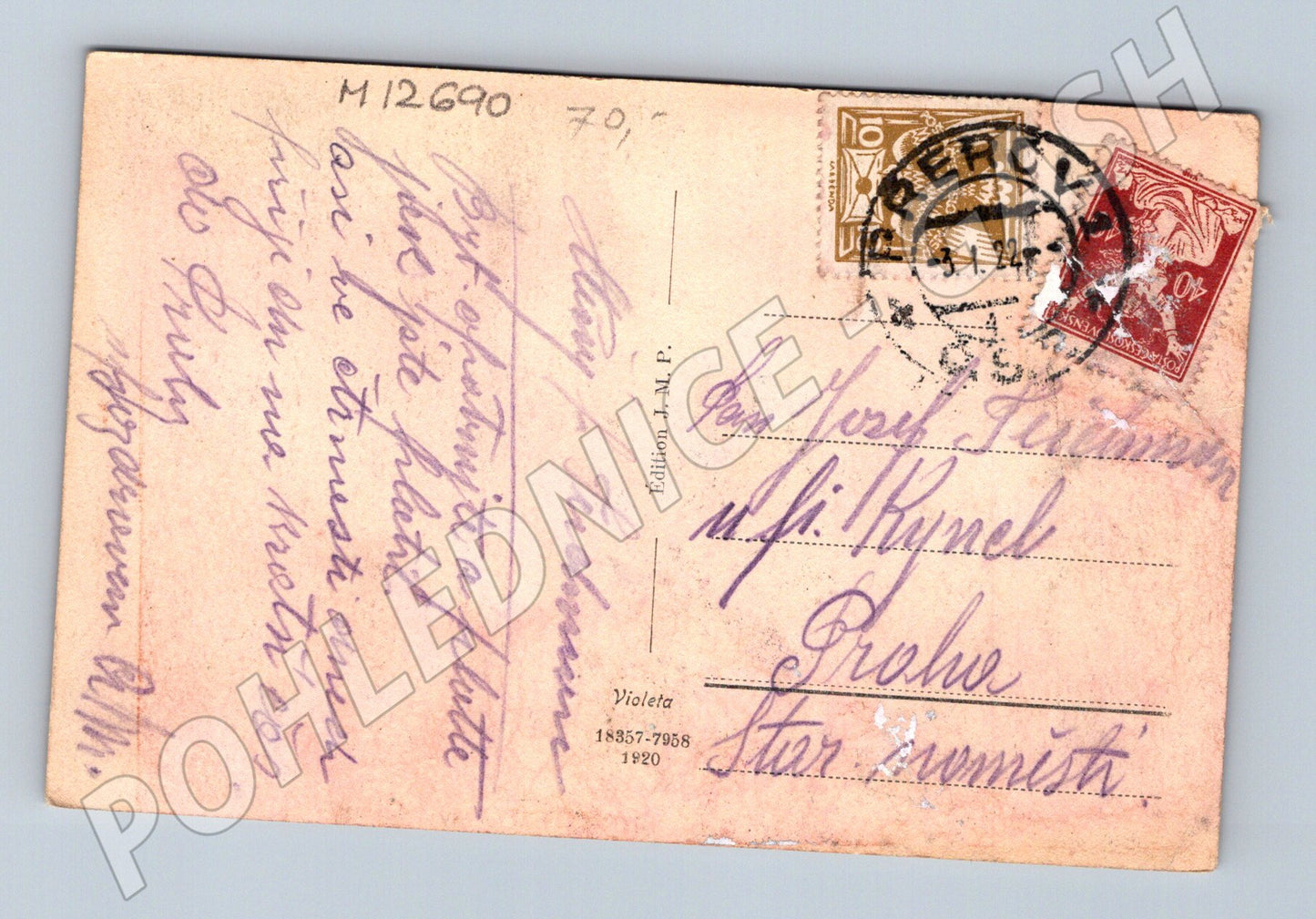 Pohlednice Přerov více záběrů 1929 (M12690)