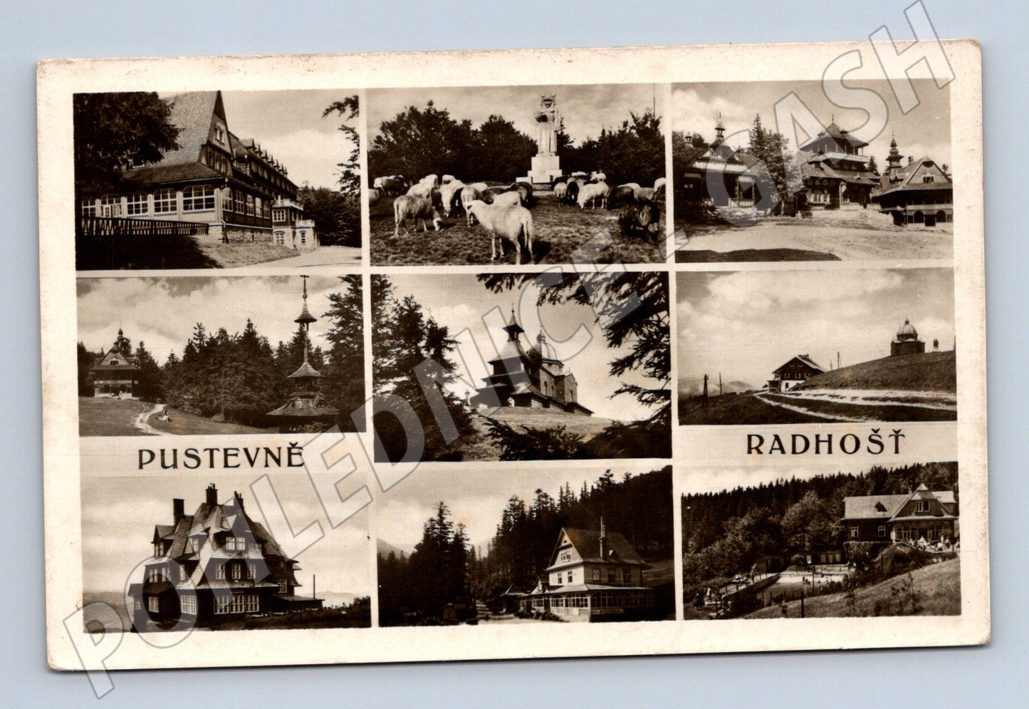 Pohlednice Pustevny Radhošť více obrázků 1958 (M12696)