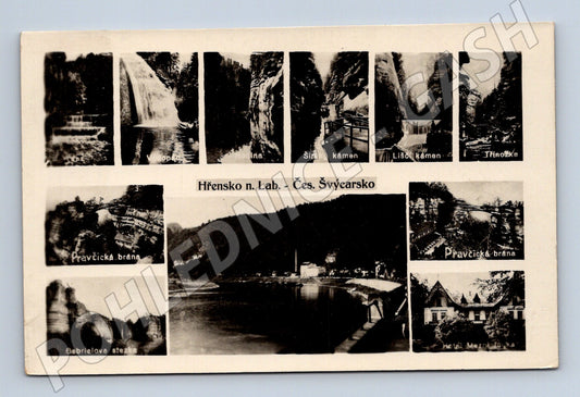 Pohlednice Hřensko Pravčická brána České Švýcarsko (M12697)