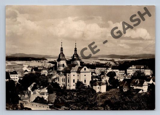 Pohlednice Žamberk Orlické hory chrám centrum (M127)