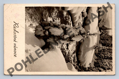 Pohlednice ČSR 1954 Radostné Vánoce Zápotocký (M1270)