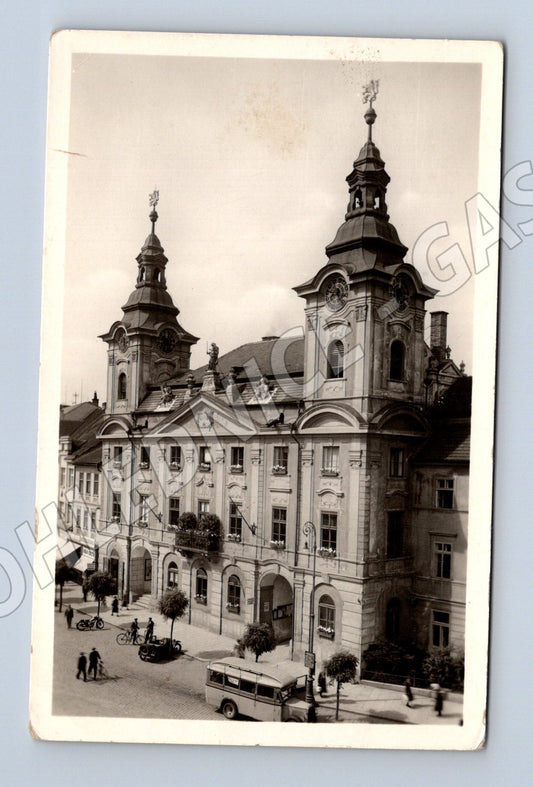 Pohlednice Písek radnice 1952 (M12703)