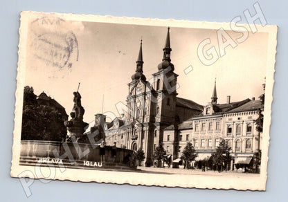 Pohlednice Jihlava náměstí 1947 (M12706)