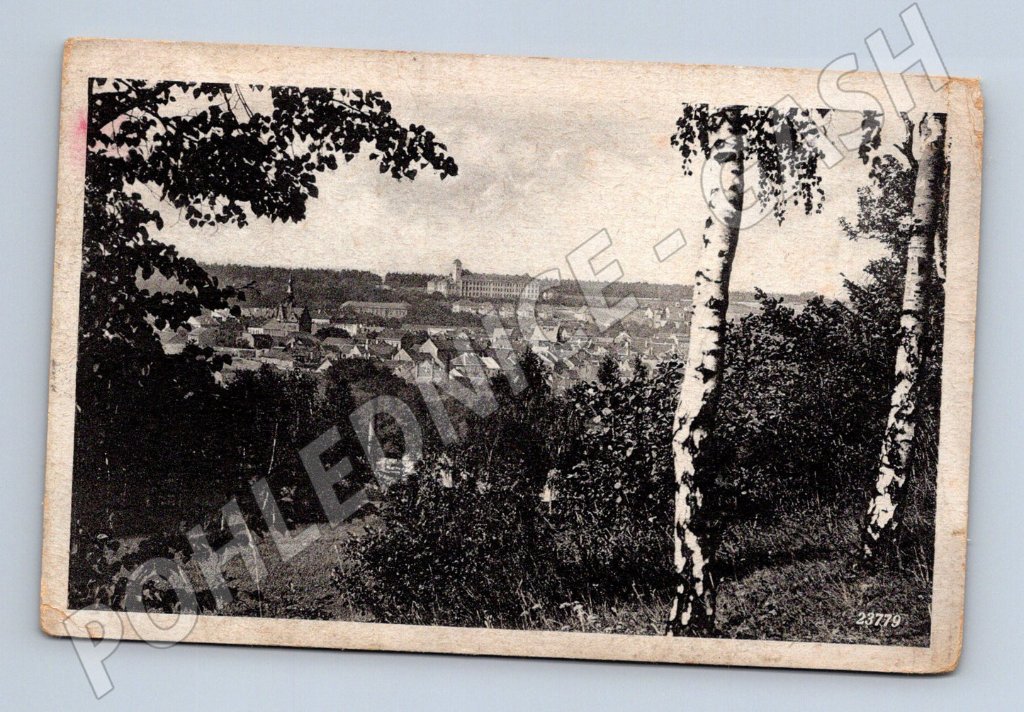 Pohlednice Slaný panorama města (M12709)