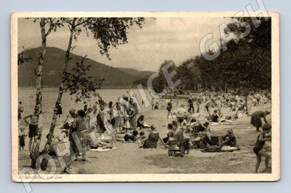 Pohlednice Hirschberg Thammühl Strandleben am See (M12713)