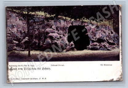 Pohlednice Bethlehem bei Schurz reliéf (M12714)
