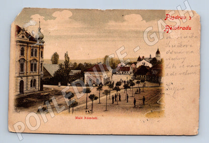 Pohlednice Starý kolorovaný pozdrav z Běloharadu (M12722)