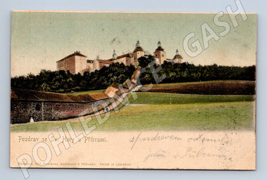 Pohlednice Svatá Hora u Příbrami historická kolorovaná (M12726)