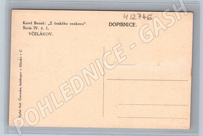 Pohlednice Včelákov Karel Beneš Z českého venkova do 1950 (M12746)