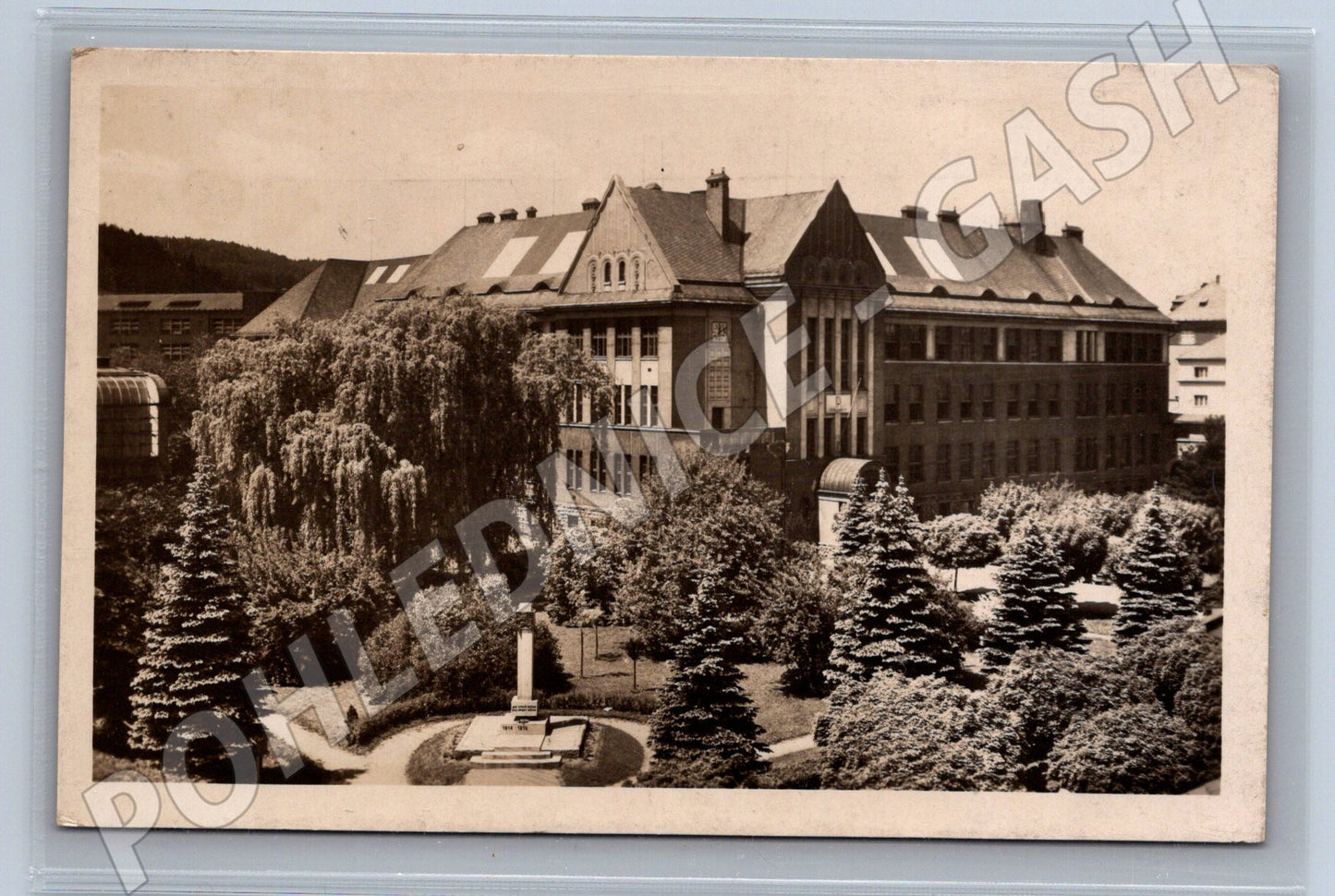 Pohlednice Česká Třebová státní reálné gymnasium 1949  (M12753)