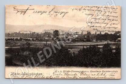Pohlednice Hranice na Moravě vojenské školy 1904 (M12773)