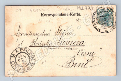 Pohlednice Hranice na Moravě vojenské školy 1904 (M12773)