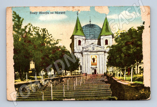 Pohlednice Svatý Hostýn kolorovaná prošlá poštou (M12774)