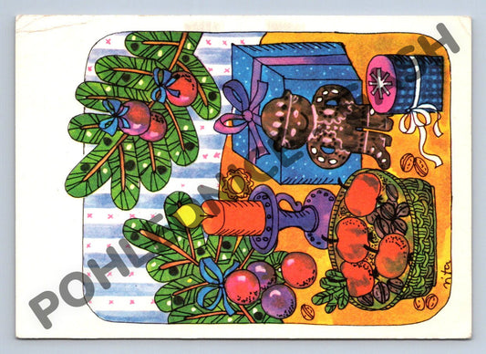 Pohlednice 1978 DDR barevná ilustrace do Prahy (M1278)