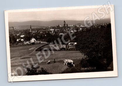 Pohlednice Domažlice historická 1948 malý formát (M12786)