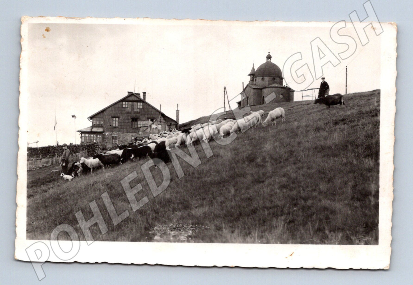 Pohlednice Radhošť kaple sv. Cyrila a Metoděje ovce 1938 (M12787)
