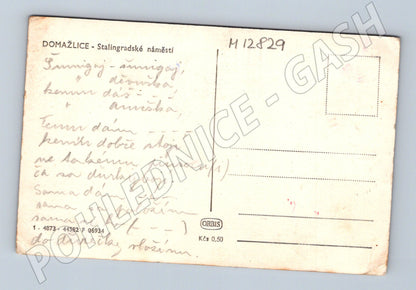 Pohlednice Domažlice Stalingradské náměstí (M12829)