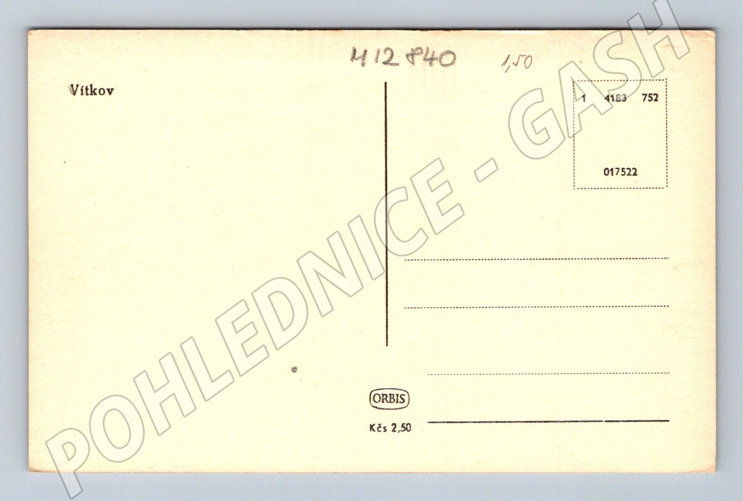 Pohlednice Vítkov stará pohlednice (M12840)