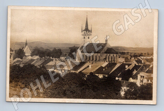 Pohlednice Polička centrum do 1950 (M12844)