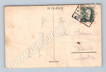 Pohlednice Lomnice nad Popelkou stará malý formát do 1950 (M12849)
