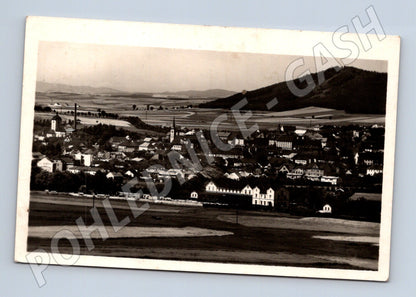 Pohlednice Strakonice černobílá panoramatický pohled stará (M12854)