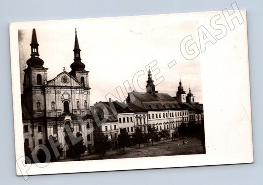 Pohlednice Jihlava náměstí historická zaslaná Československo (M12856)