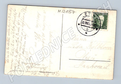 Pohlednice Lázně Letiny celkový pohled 1938 malý formát (M12857)
