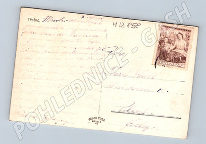 Pohlednice Třebíč kostel sv. Martina historická malý formát (M12858)